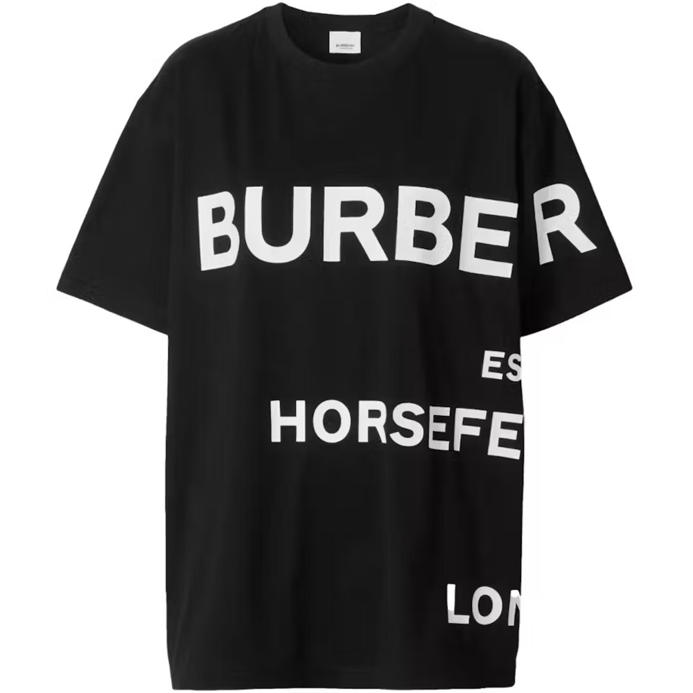Burberry Horseferry Print Cotton Oversized T-shirt